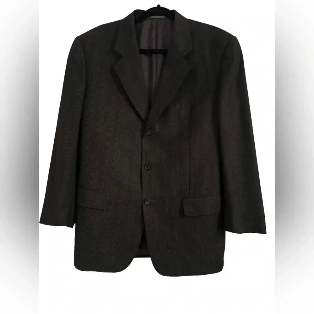 Corneliani Single Breasted Super 120’s Extra Fine Merino Suit Jacket Blazer